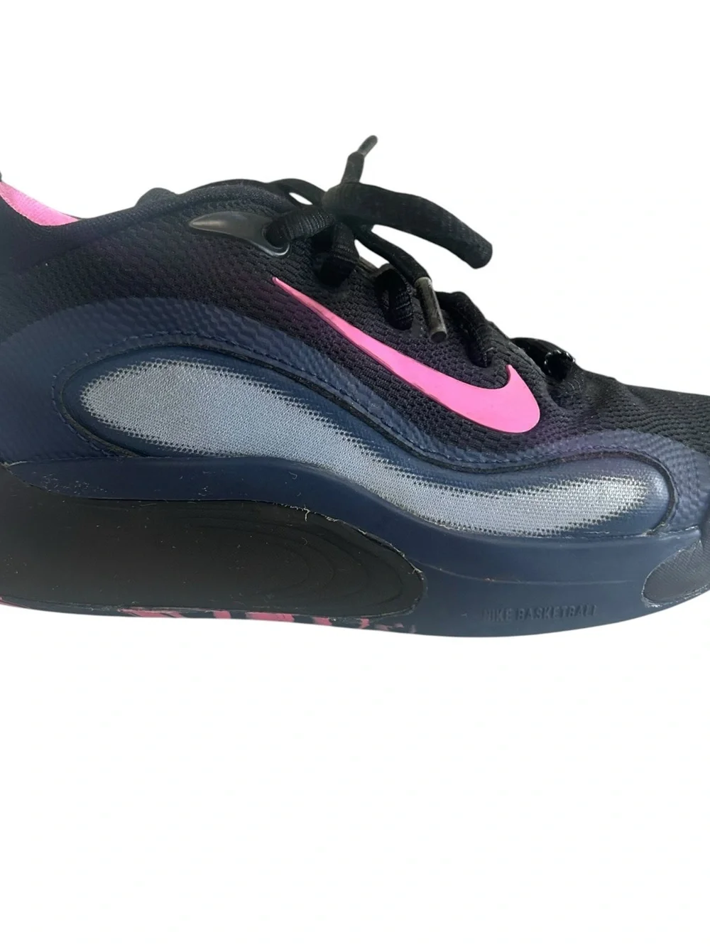 Nike Isofly Black and Pink Basketball Sneakers Girls Size 1